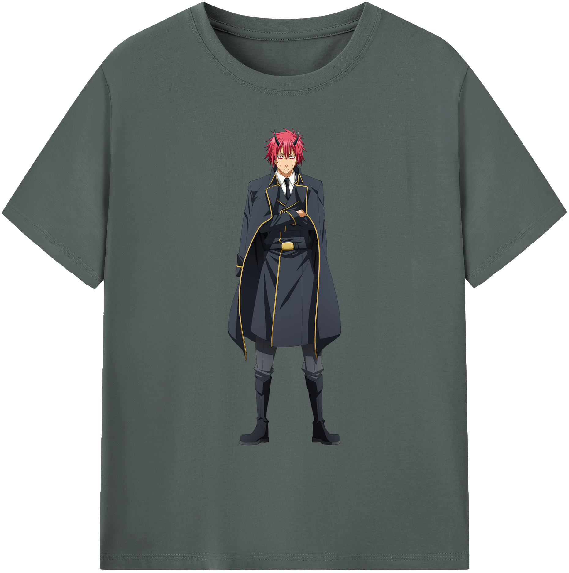 （画像用） 転スラ Regarding Reincarnated to Slime 綿100％ メンズ半袖Tシャツ｜肌触りやわらか＆通気性